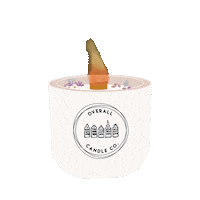 Overallcandleco candle flame cosy wick Sticker