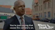 michael moore camera GIF by Michael Moore's WHERE TO INVADE NEXT