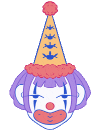 Happy Fun Sticker by Femina Grosera