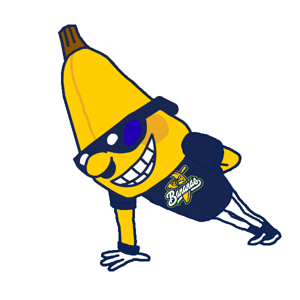 Banana Mascot Sticker by The Savannah Bananas