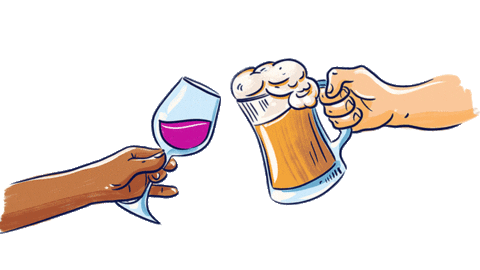 rebelschoolofwine giphyupload beer wine rebelschoolofwine Sticker