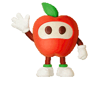 Apple Eating Sticker by elbe-obst