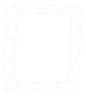 DariLuna white eye butterfly frame Sticker