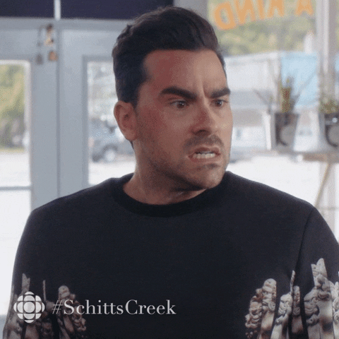 schitts creek pain GIF by CBC