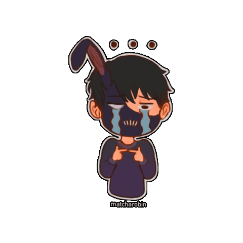 matcharobin cute sad youtube crying Sticker