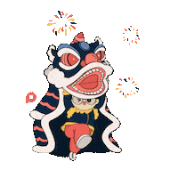 Happy New Year Dance Sticker by Poptron