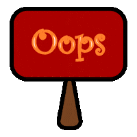 Sorry Sign Sticker