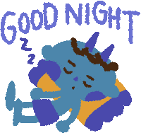 Sleepy Illustration Sticker