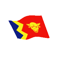 Provide flag bull forward birmingham Sticker