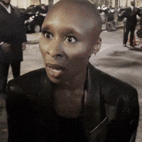 Shocked Cynthia Erivo GIF