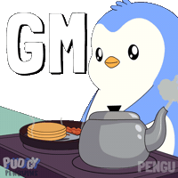 Good Morning Sticker by Pudgy Penguins