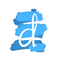 Sky Blue D Sticker