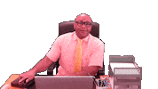 Working The Office Sticker by Robert E Blackmon