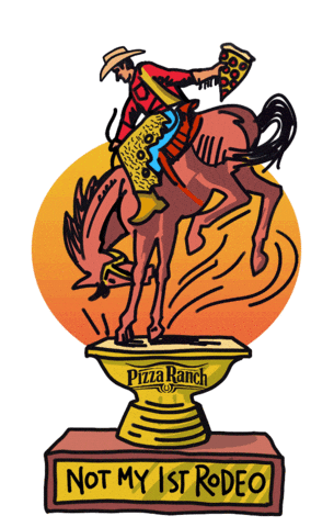 Cowboy Trophy Sticker by Pizza Ranch
