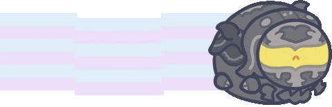Happy Omega Weapon Sticker by Ng Khai Hong
