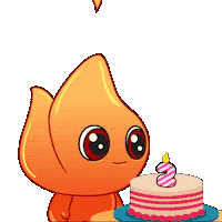 Fire 2Nd Anniversary Sticker by Playember