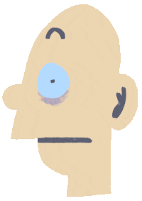 Scared Shock Sticker by Torkel Tirén