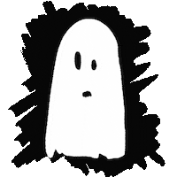 Scared Halloween Sticker