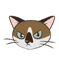 Cartoon Cat Sticker
