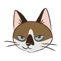 Cartoon Cat Sticker