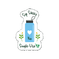 Plastic Free Sticker by Ecoconsious