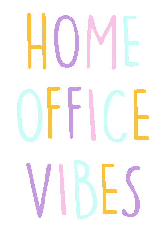 Working Work From Home Sticker by Juwel-lettering