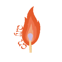 On Fire Sticker by Chapters