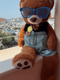 Summer Teddybear GIF