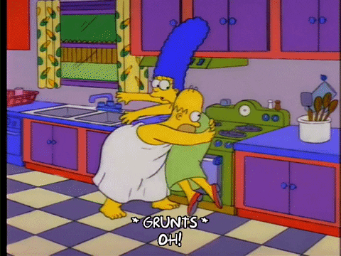 sleepy homer simpson GIF