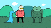 LuizStockler animation lol friends blue GIF