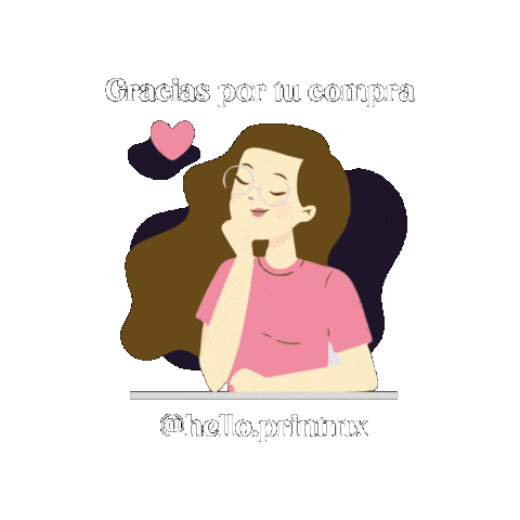 helloprintmx giphygifmaker gracias por tu compra hello print Sticker