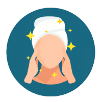 karinkilustra skincare glow skin diseñografico Sticker