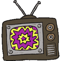 Television Analog Sticker