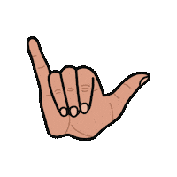 Hang Loose Call Me Sticker by caracaraNYC