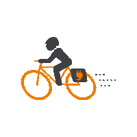 Supercykelstierne bicycle supercykelstier supercykelsti elcykel Sticker