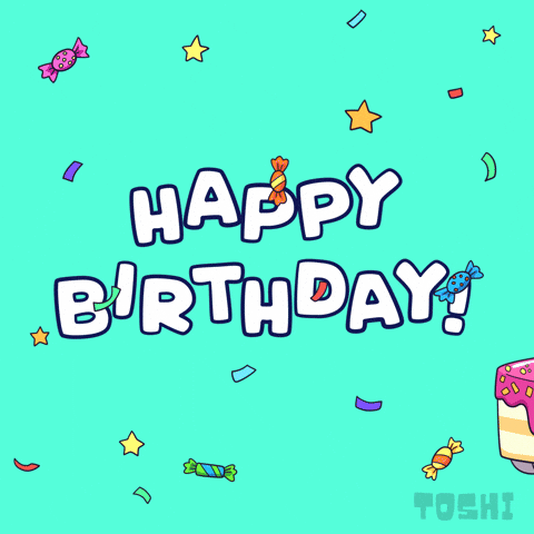 Happy Birthday Cake GIF by Toshithecat
