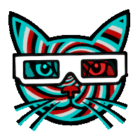 Cat 3D Sticker by Electric Catnip