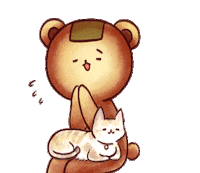 Cat Bear Sticker