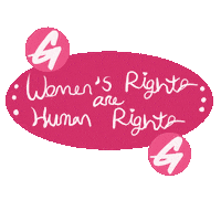 Womens Rights Feminism Sticker by Gritty in Pink