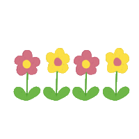rusydinat dance pink flower yellow Sticker