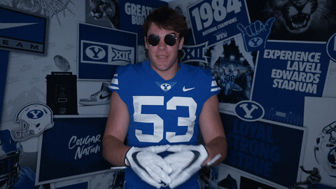 Byu Football Go Cougs GIF by BYU Cougars