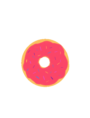 jmwart food pink delicious donut Sticker