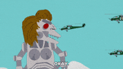 bebe stevens robot GIF by South Park 