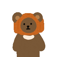 yebbin bear 곰 pumkin 곰돌이 Sticker