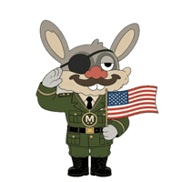 American Flag Trending Sticker