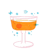 happy hour cocktails Sticker by London Dewey