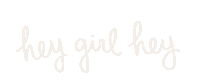 White Line Hey Girl Hey Sticker by Visual Branding Group