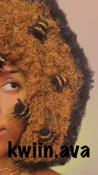 KwiinAva cosplay afro bees black girl GIF