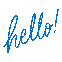 Lettering Hello Sticker
