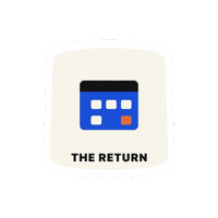 The Return Sticker Sticker by Long Story Short